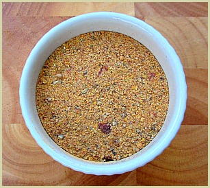 picture of a homemade mustard rub