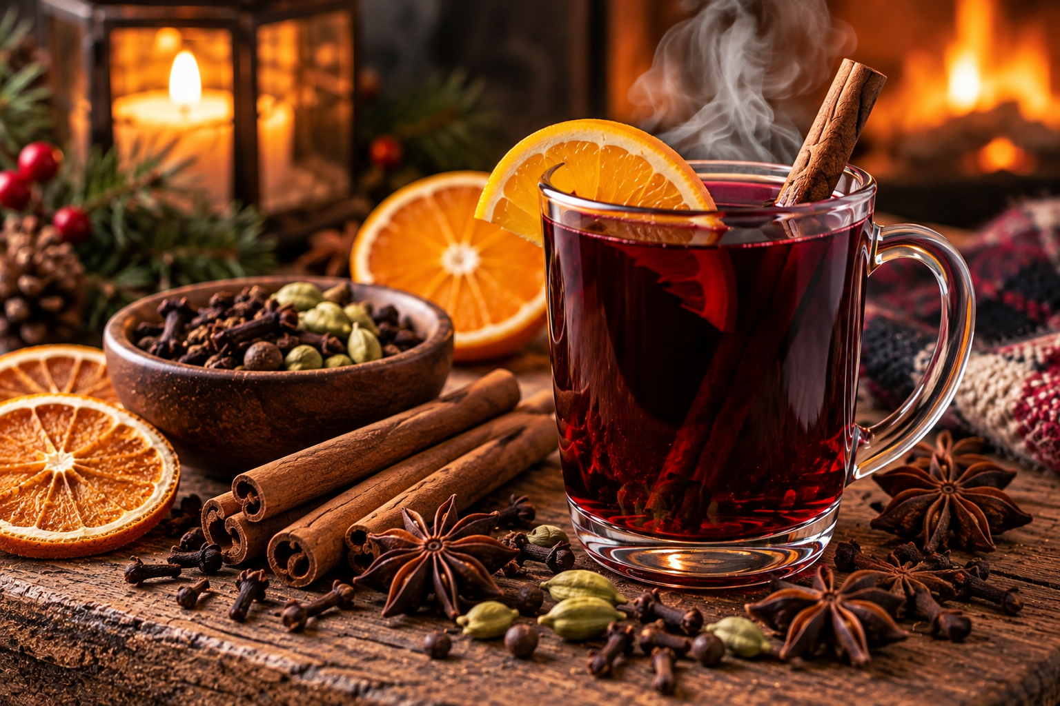 homemade spiced drinks